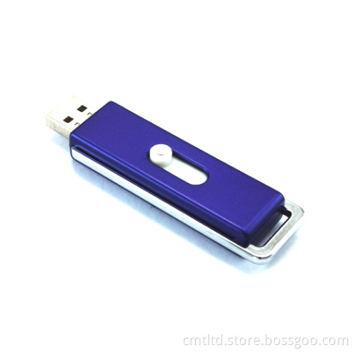 Promotional Customized USB Flash Drives Slide Style Retractable
